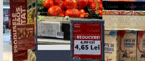 FOTO | Cât costă să umpli coșul de cumpărături cu alimentele care s-au ieftinit după plafonarea adaosului. Prețurile diferă de la un magazin la altul