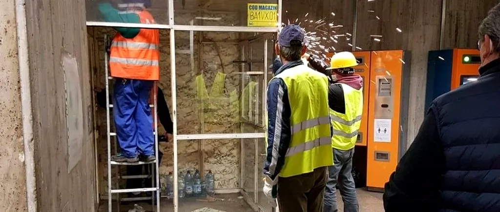 Demolarea spațiilor comerciale de la metrou | Au fost dărâmate chioșcurile din stația Basarab