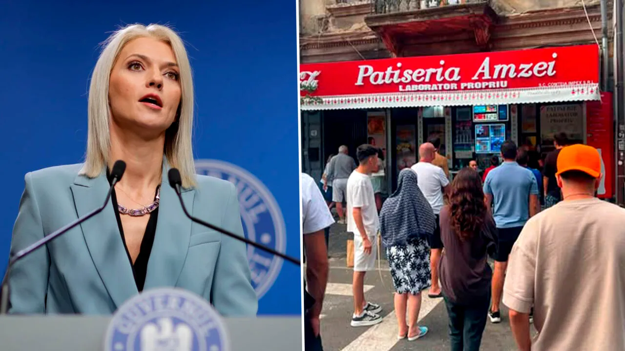 Alina Gorghiu, la coadă la merdenele în Piața Amzei. „Sunt bune, dar și o oră la sală după e musai”