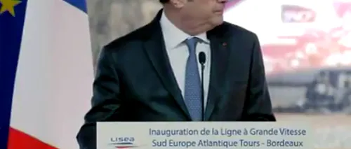 Reacția lui Hollande, după ce doi oameni au fost împușcați de un jandarm în timpul unui discurs al său