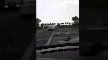 Carnagiu rutier pe E85, între Buzău şi Râmnicu Sărat, cu cinci victime - VIDEO
