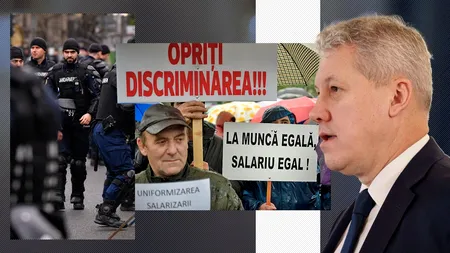 Zeci de mii de oameni ies la protest în fața Guvernului: Nu acceptăm „alba-neagra” cu pensiile militare de stat