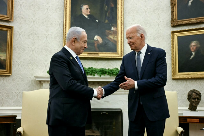 Benjamin Netanyahu și Joe Biden. Sursa Foto: Profimedia 