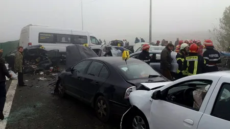 Accident grav pe Autostrada Soarelui: 4 morți și 56 de răniți. Toate spitalele din București au fost alertate. UPDATE