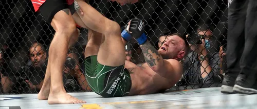 Conor McGregor și-a rupt piciorul în meciul cu Dustin Poirier | VIDEO