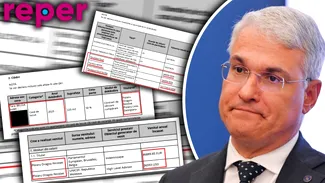 Dragoș Pîslaru spune că este întreținut de soție. Declarația de avere arată că soția are jumătate din venitul demnitarului. Împrumuturile fabuloase pe care le-a acordat Pîslaru