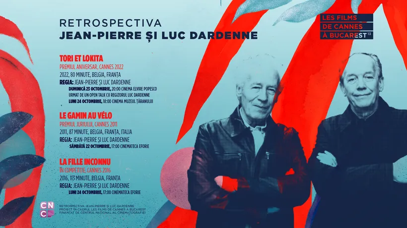 Les Films de Cannes à Bucarest 13: Luc Dardenne, Arnaud Desplechin, Stéphane Brizé sunt cineaştii omagiați la ediția de anul acesta