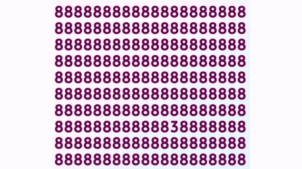 Iluzie optică VIRALĂ| În maximum 3 secunde, găsiți cifra 3 „ascunsă” în această imagine!