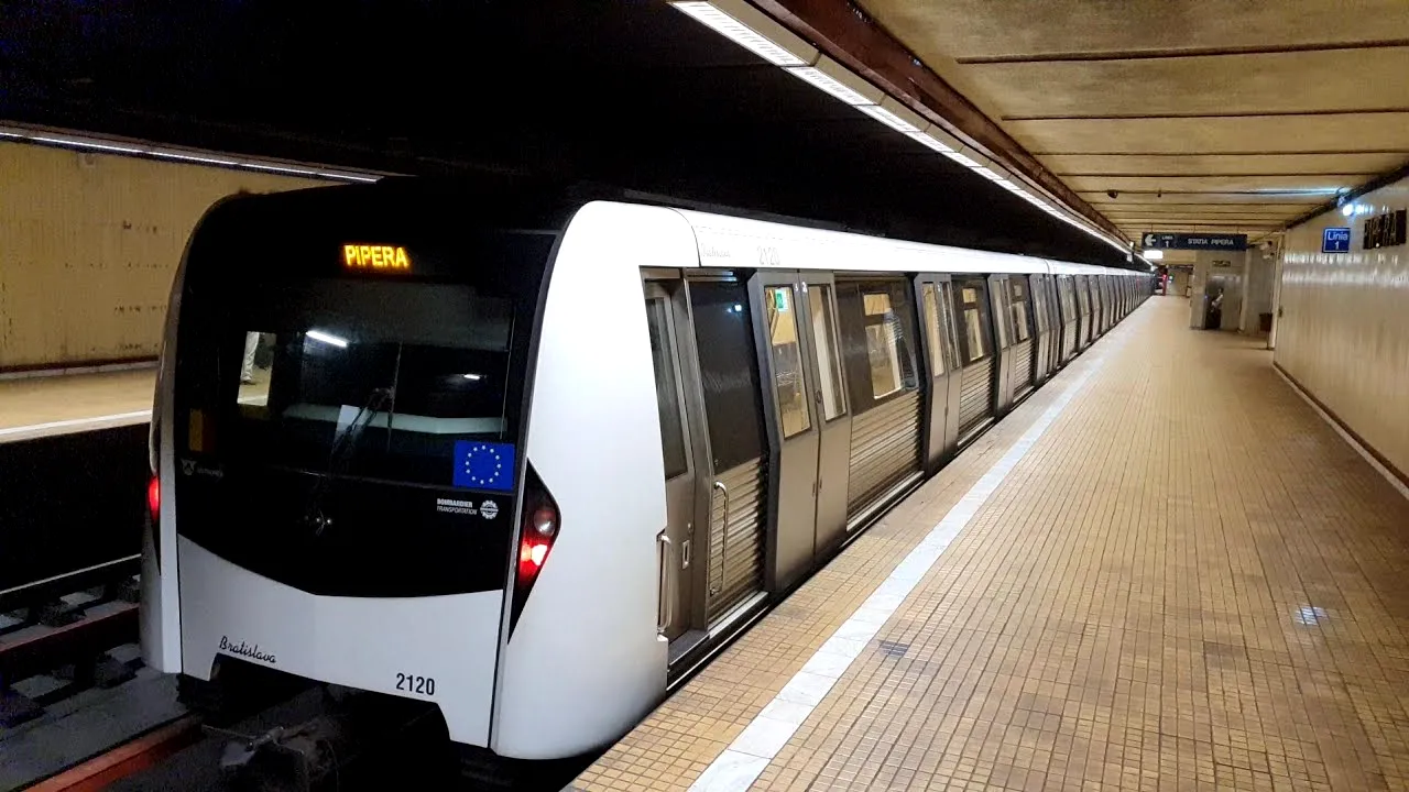 Haos la METROU, un tren a rămas blocat pe șine / Circulația pe magistrala Berceni-Pipera, întreruptă