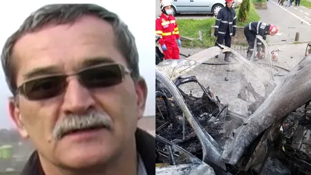 Primele imagini surprinse la scurt timp după explozia mașinii din Arad. Detaliul important în anchetă - VIDEO