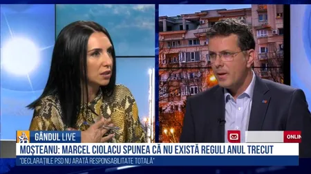 GÂNDUL LIVE. Ionuț Moșteanu, despre AUR: „Au speculat pandemia, dar o să se termine” / Despre Marcel Ciolacu: „I-a luat AUR jucăria”