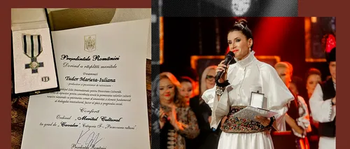 DECORATĂ de președinte. Iuliana Tudor, răsplătită cu Ordinul Meritul Cultural în grad de Cavaler pentru cariera în TVR