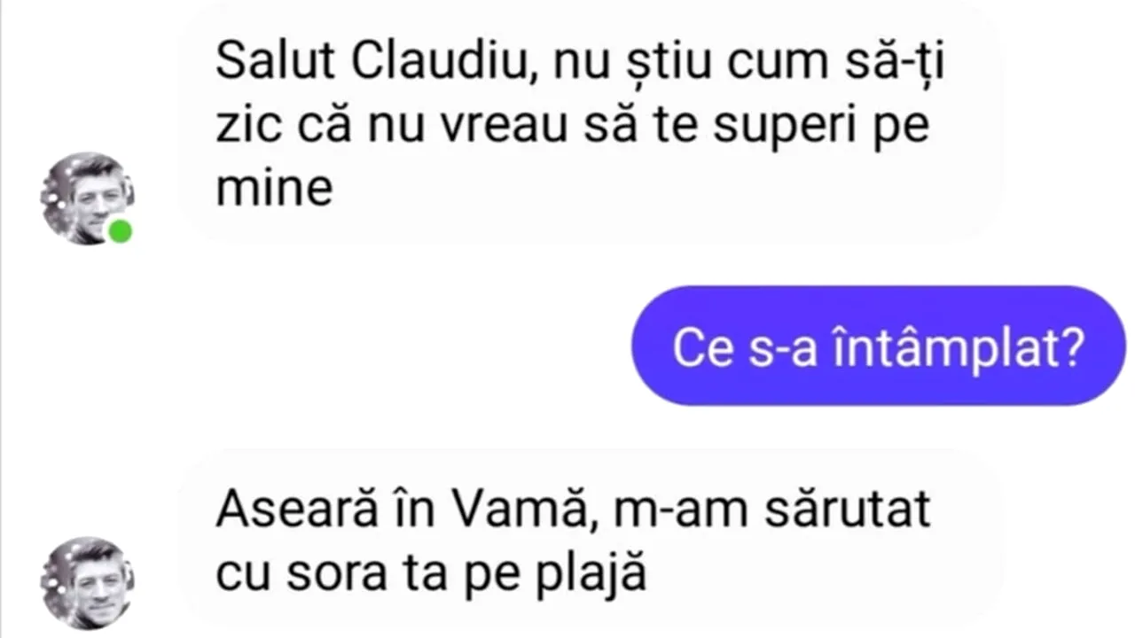 Bancul de duminică | „M-am SĂRUTAT cu sora ta, pe plajă”