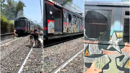 Vagonul unui tren din Italia, în care se aflau și români, A LUAT FOC. Martorii au povestit momentele de groază pe care le-au trăit