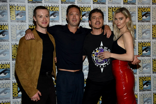 Actrița britanică Vaness Kirby, actorul chilean-american Pedro Pascal, actorul american Ebon Moss-Bachrach și actorul britanic Joseph Quinn vor intra în rolule celor Patru Fantastici. Anunțul oficial a fost făcut la San Diego Comic-Con International, pe 27 iulie 2024. Sursa Foto: Profimedia 