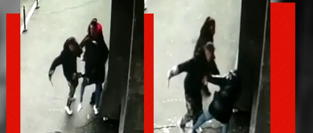 VIDEO | O femeie a fost ÎNJUNGHIATĂ în plină stradă, în fața Gării de Nord! Agresorul l-a rănit și pe unul dintre polițiștii ajunși la fața locului