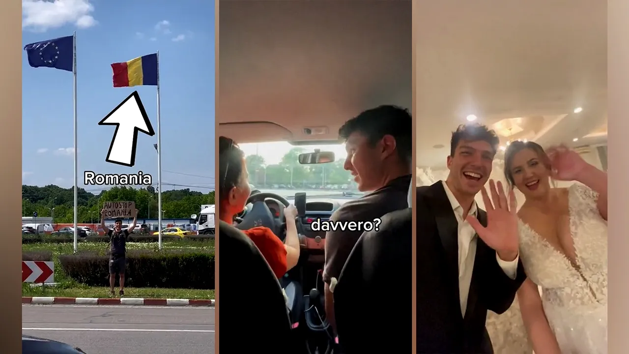 VIDEO. Un italian care a făcut autostopul în România a ajuns, întâmplător, la o NUNTĂ tradițională. Cum a fost posibil
