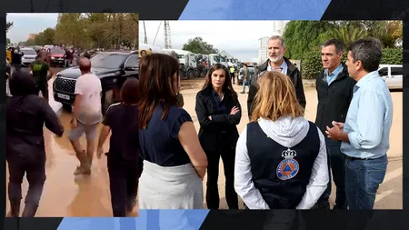 Regele Felipe și Regina Letizia, față cu supușii. Casa Regală a Spaniei, GONITĂ cu noroi, pietre, mături și lopeți din regiunea Valencia 