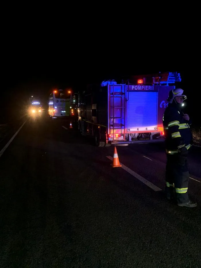 Accident în localitatea 2 mai / Sursa foto: ISU Constanța