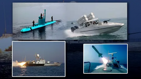 „Flota de țânțari”. Iranul pune presiune în Golful Persic prin mini-submarine și nave-lansatoare de rachete. „Concept de război adaptat la geografia, resursele și adversarii săi”