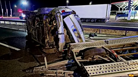 Accident în lanț pe autostrada A1. Cinci mașini implicate, 12 persoane afectate și șapte victime transportate la spital