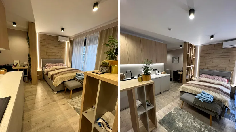 Cum arată garsoniera din Cluj cu dormitorul în bucătărie, care se închiriază cu 450 de euro pe lună
