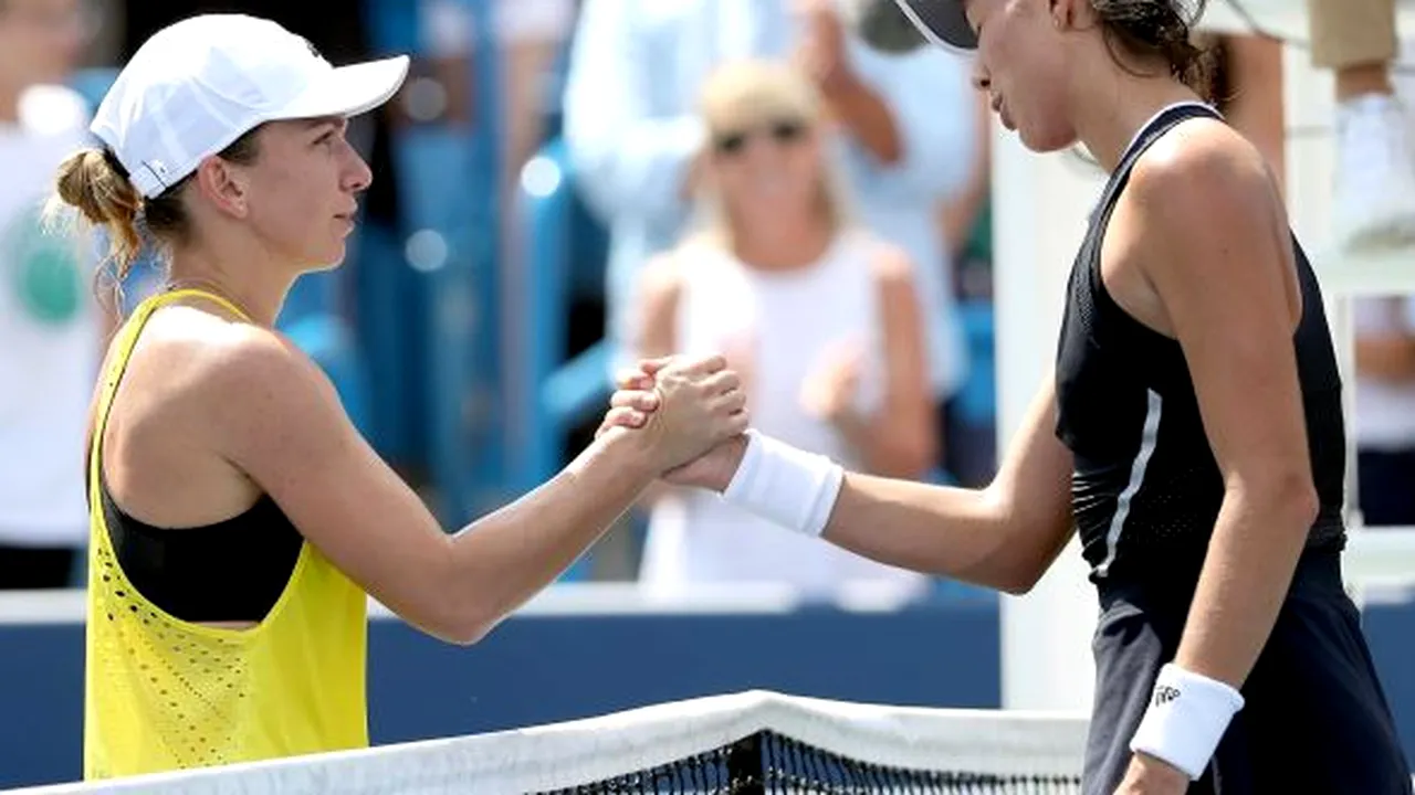 Simona Halep pierde, din nou, în fața Garbinei Muguruza. Performanță de excepție a jucătoarei din Spania
