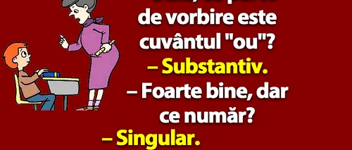 BANC | Bulă, ce parte de vorbire este cuvântul 'ou'?