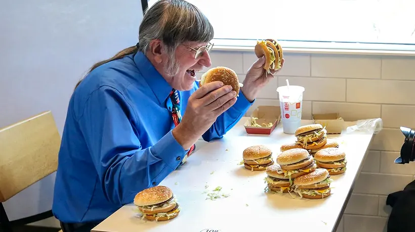 Ce a făcut acest bărbat dependent de McDonald's, după ce a mâncat 32.000 de burgeri Big Mac