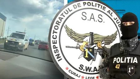 Mascații Poliției Ilfov, filmați în timp ce provocau haos pe șoseaua de centură. Ar fi făcut inclusiv un accident și ar fi fugit de la fața locului