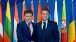 Nicușor Dan, discuție scurtă cu președintele Franței, Emmanuel Macron, la Summitul NATO