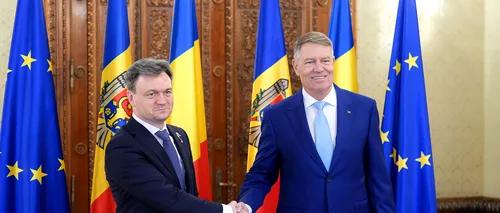 Premierul Republicii Moldova, DORIN RECEAN, a fost primit la Cotroceni de <i class='ep-highlight'>Klaus</i> <i class='ep-highlight'>Iohannis</i>. Președintele a reiterat sprijinul României în gestionarea provocărilor de securitate