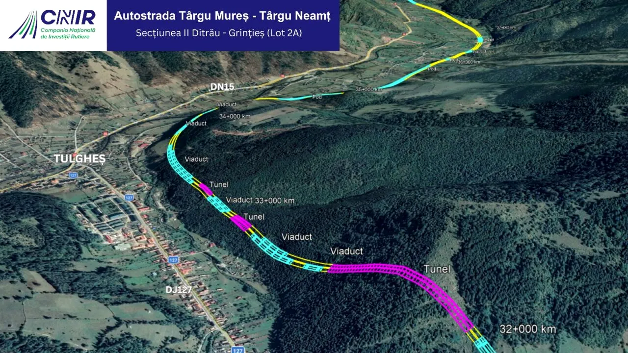 Ciprian Șerban: Am dat startul oficial proiectării celui mai lung lot al Autostrăzii Unirii – A8, tronsonul Ditrău–Grințieș