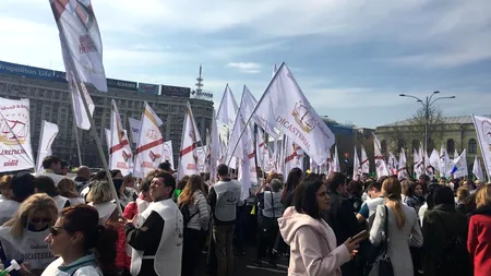 Noi proteste în București. Sindicaliștii grefierilor militează pentru condiții mai bune de muncă