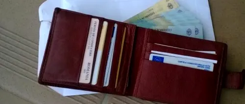 Ce a făcut un polițist angajat de câteva luni, când a găsit un portofel plin cu bani 