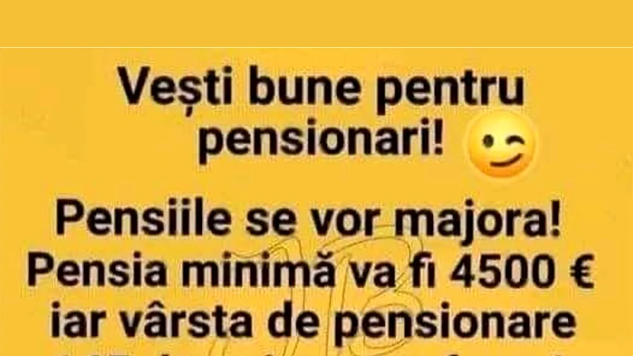BANCUL ZILEI | Vești bune pentru pensionari