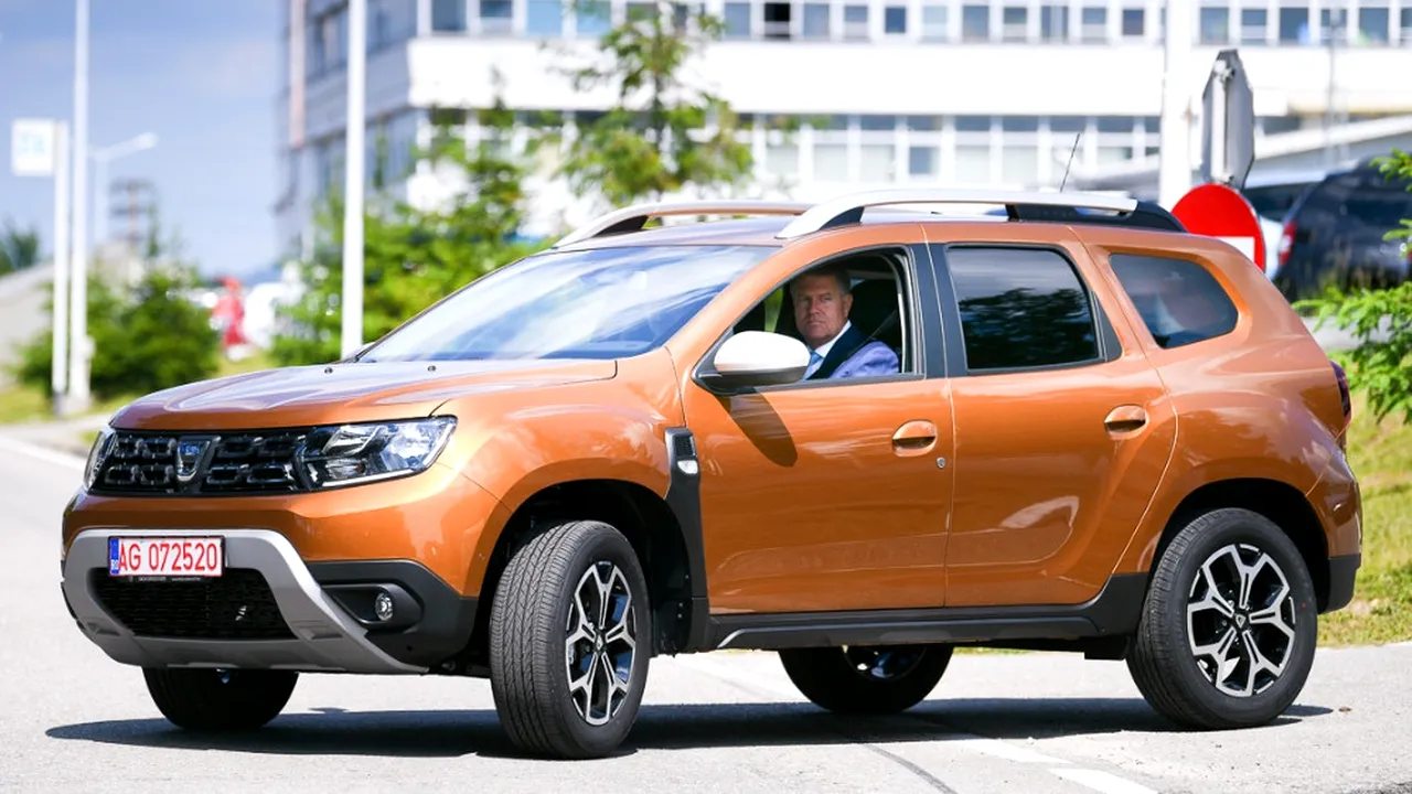 Klaus Iohannis, test drive cu noul Duster: E o mașină care îmi place