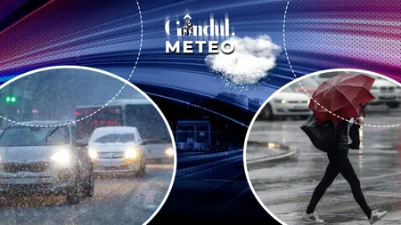 Cum se schimbă vremea în orele următoare. Unde vor fi ploi, ninsori și lapoviță. Prognoză de ultim moment, în exclusivitate pentru Gândul