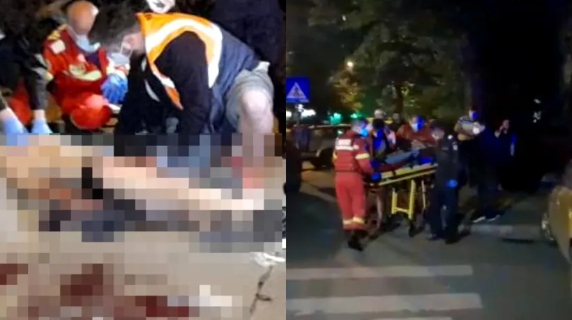 Bărbat de 50 de ani, înjunghiat în plină stradă în Capitală. Au intervenit și mascații! - FOTO