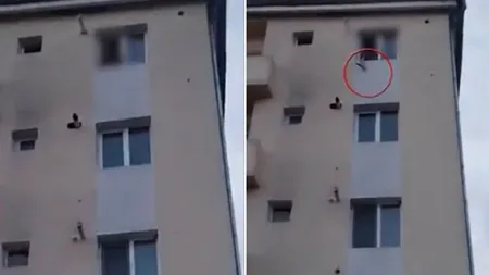 VIDEO | Scene incredibile în Dej! CUȚITE și alte obiecte, aruncate de la geam. O femeie și-a terorizat vecinii și a ajuns la Psihiatrie