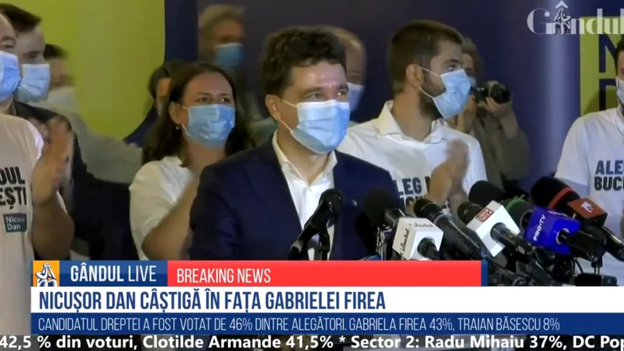 Nicușor Dan: Am încredere că după numărătoarea voturilor voi fi PRIMARUL CAPITALEI!”