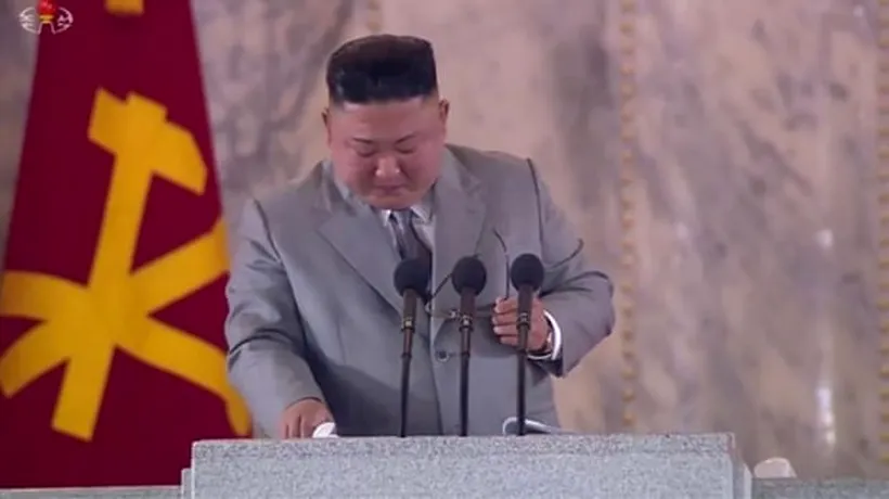Kim Jong-un, în lacrimi în fața poporului! Ce l-a emoționat pe dictatorul nord-corean: „Îmi pare foarte rău!” - VIDEO