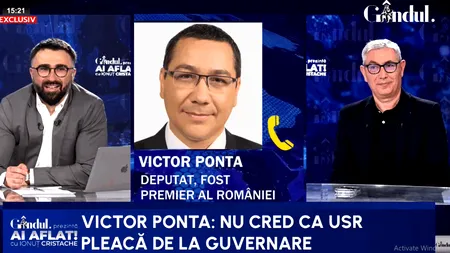 Ponta: Bolojan va rămâne în istorie ca un om capturat de o grupare teroristă, USR