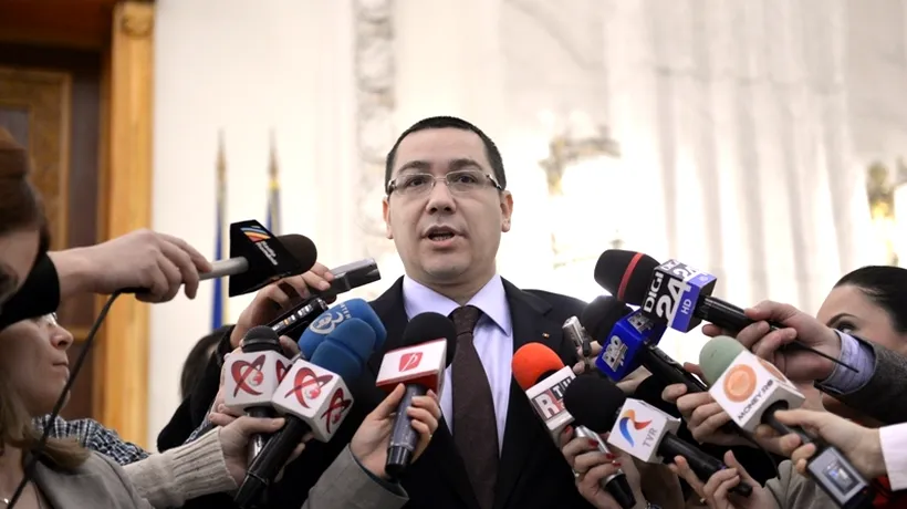 Ponta: Guvernul nu va promova o lege a presei, nici Parlamentul nu trebuie să intervină