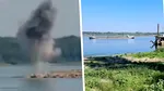 Măsuri fără precedent pe Dunăre. A avut loc deja o detonare „de control”, iar o stâncă uriașă va fi distrusă cu explozibil pentru a face loc apei