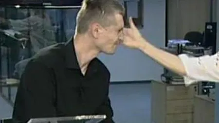 Cristian Gog, la Gândul Live. Momentul palmei date în direct. VIDEO