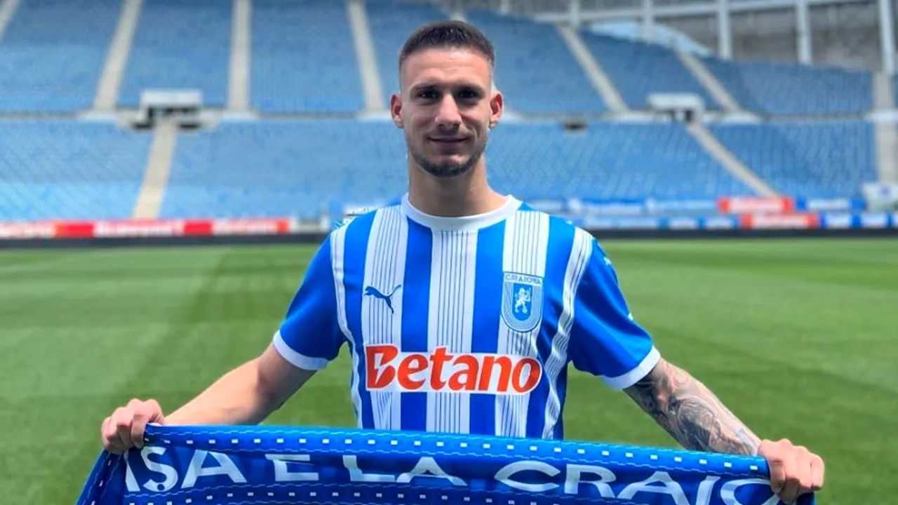 Mihnea Rădulescu, vedeta de la Universitatea Craiova, operat de urgență la Roma. Ce probleme au oltenii cu regula Under 21