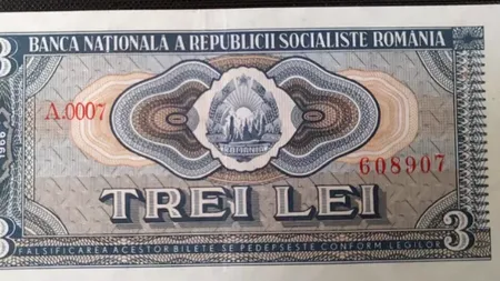 Bancnota comunistă de 3 lei se vinde acum, în noiembrie 2023, la un preț INCREDIBIL. Cât poți câștiga dacă o ai acasă