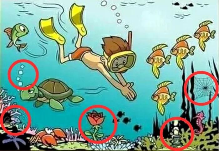 Test de logică exclusiv pentru genii | Găsiți cele 5 greșeli din această poză