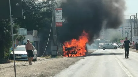 INCENDIU de proporții pe Prelungirea Ghencea, în apropierea Cartierului Latin